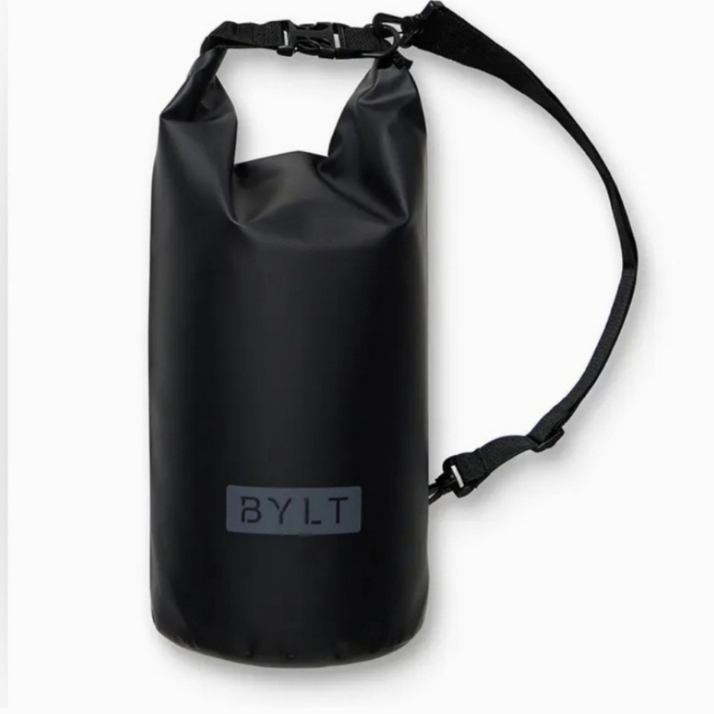 BYLT Basics Black Duffel Bag with Waterproof Material and Adjustable Strap